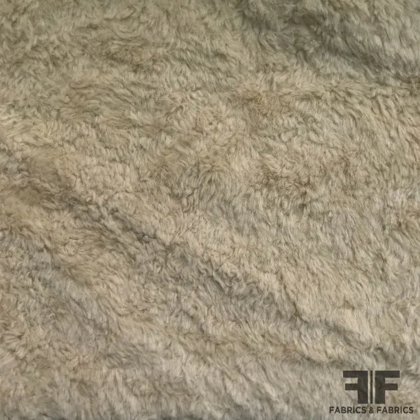 Faux Shaved Lamb Fur - Beige