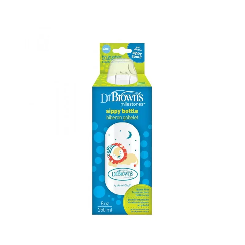 Feeding & Weaning Sipper Narrow Sippy Spout Bottle - Lion