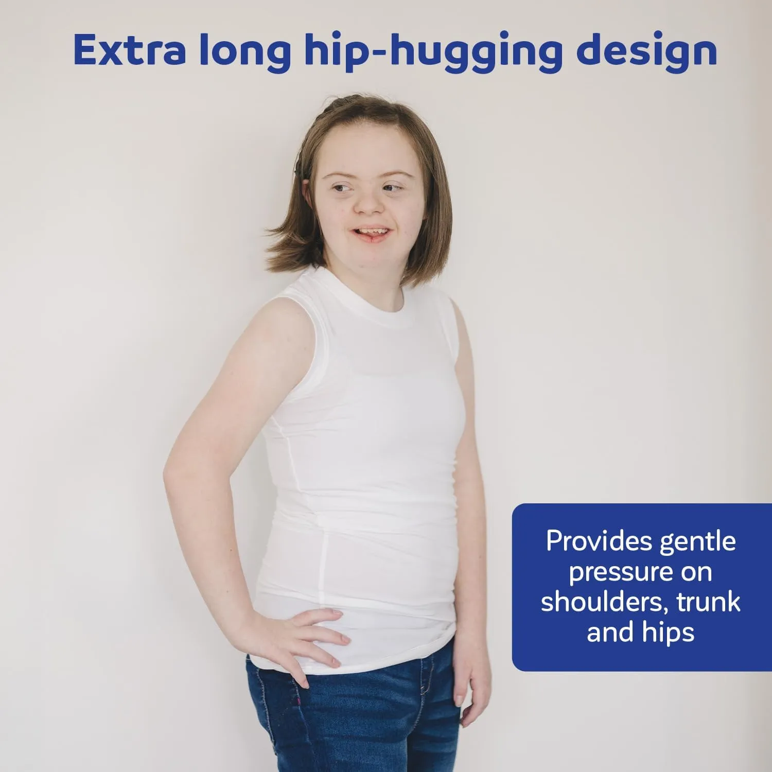 Fun & Function - Hug Tank Top - Sensory Compression Shirt, Undershirt Hugger for Kids - Compression Clothes for Sensory Needs