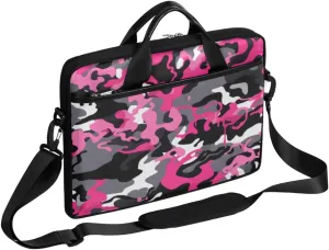 Fun Camouflage Pattern Laptop Shoulder Bag for Tablet Computer Notebook Sleeve Messenger Carrying Case Briefcase Tote