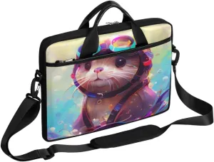 Fun Color Theme Laptop Shoulder Bag for Tablet Computer Notebook Sleeve Messenger Carrying Case Briefcase Tote