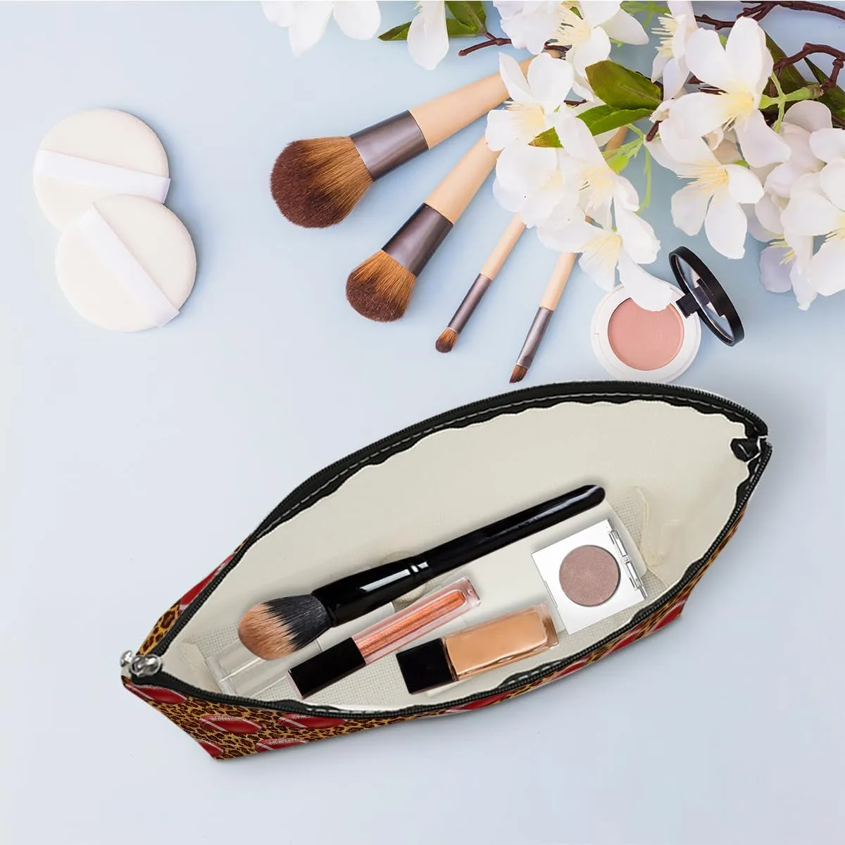 Fun Football Gifts for Teen Girls & Women - Cosmetic Bag, Makeup Bag, Friendship & Graduation Gift for Football Fans