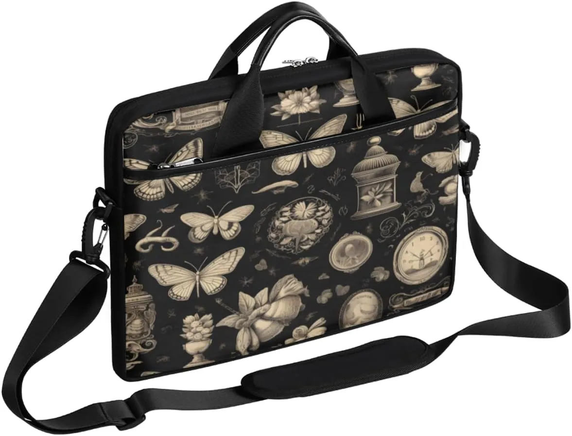 Fun Mushroom Pattern Laptop Shoulder Bag for Tablet Computer Notebook Sleeve Messenger Carrying Case Briefcase Tote