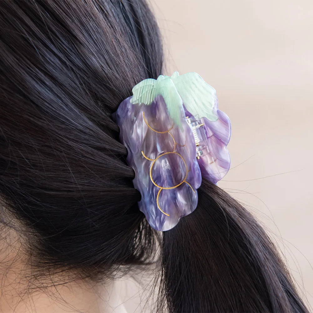 Grape Hair Claw Clip