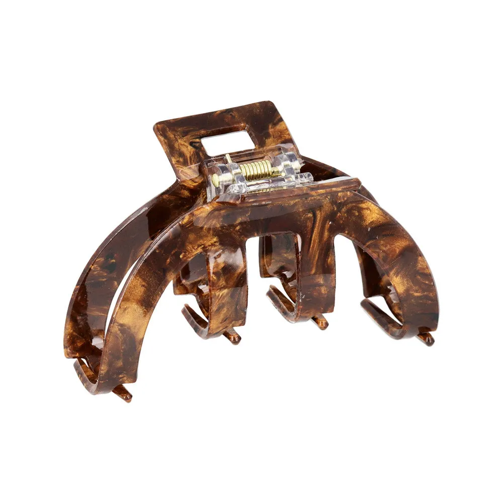 Half Round Marble Claw Clip