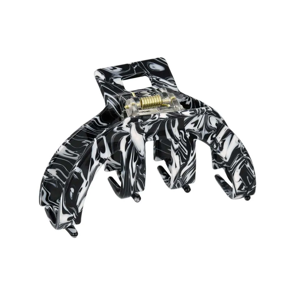 Half Round Marble Claw Clip