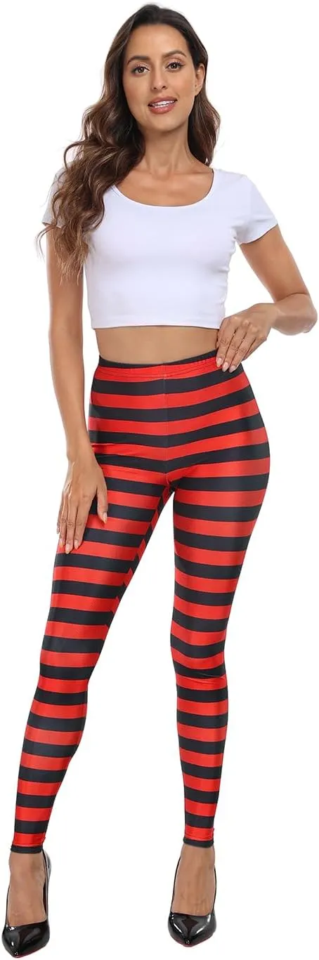 HDE Trendy Design Workout Leggings - Fun Fashion Graphic Printed Cute Patterns