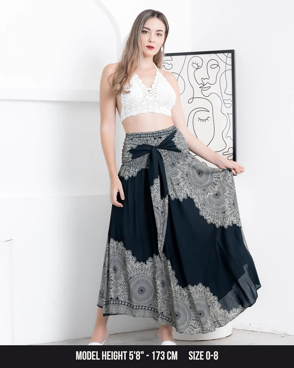 Hippie Skirt Boho Dress Bohemian Gypsy Maxi Long Skirts for Women Summer midi Beach Dress