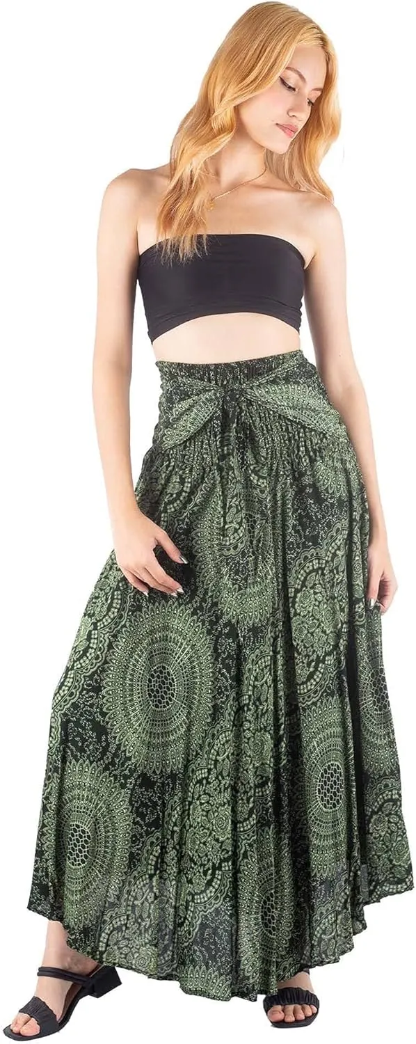 Hippie Skirt Boho Dress Bohemian Gypsy Maxi Long Skirts for Women Summer midi Beach Dress