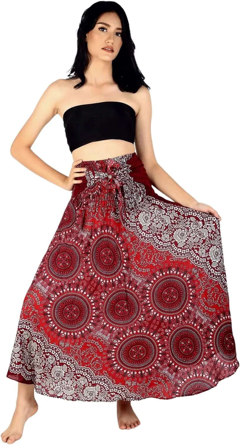 Hippie Skirt Boho Dress Bohemian Gypsy Maxi Long Skirts for Women Summer midi Beach Dress