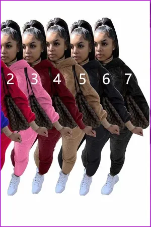 Hoodies Jogger Sweat Suits