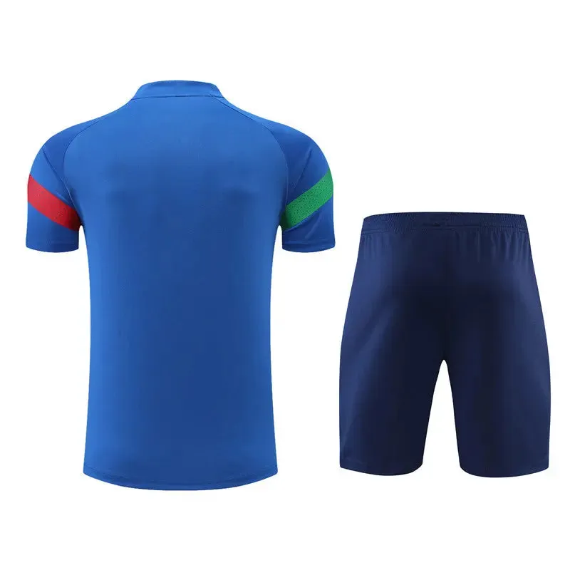 Italy Short Sleeve Training Suit For Kids T-shirt/short