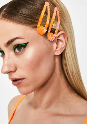 Juiced Sparkle Tease Sequin Hair Clips