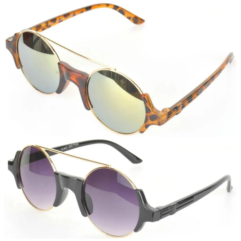 JULES Round Lens Wired Top Sunglasses
