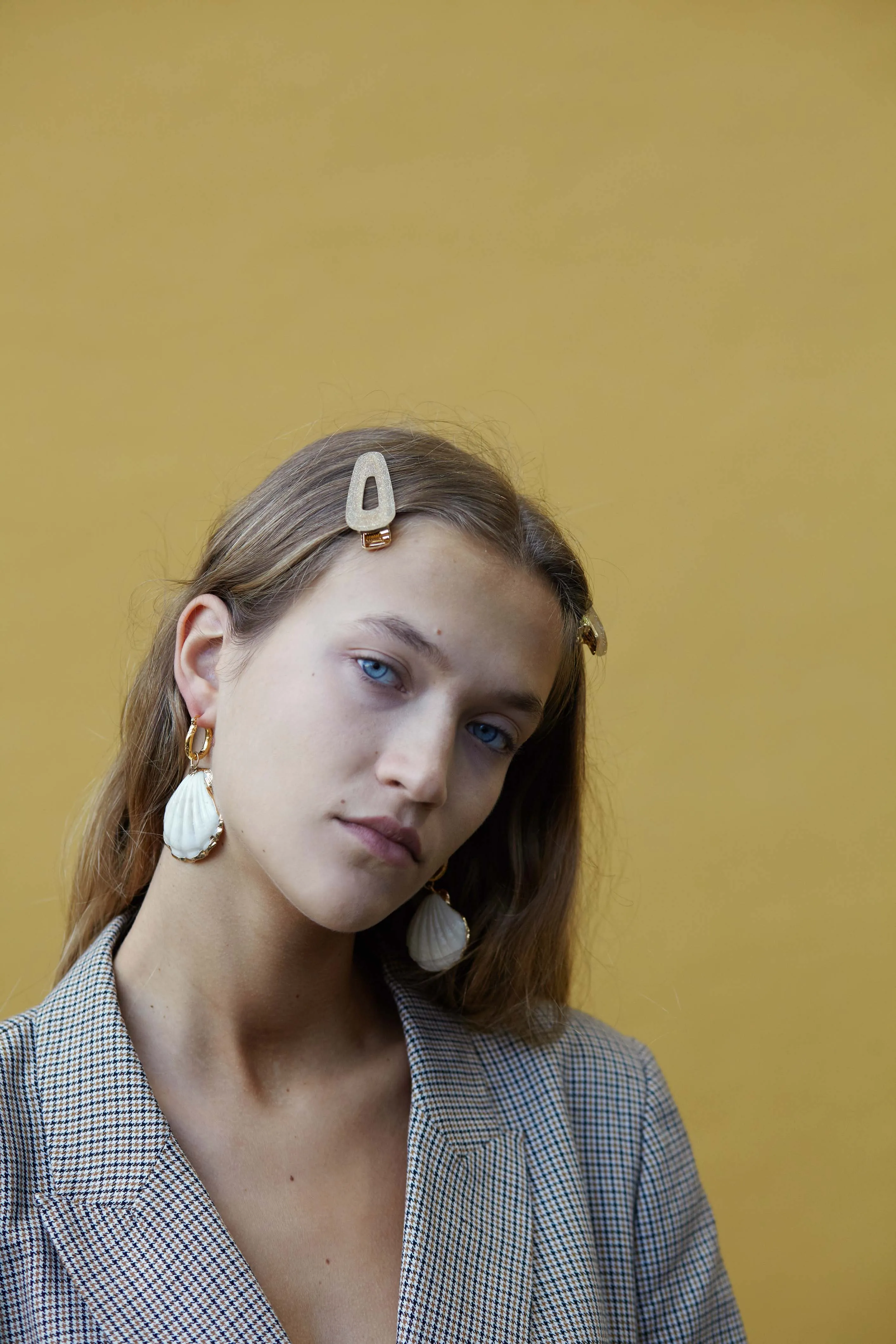 Kelly Clips in Gold Glitter