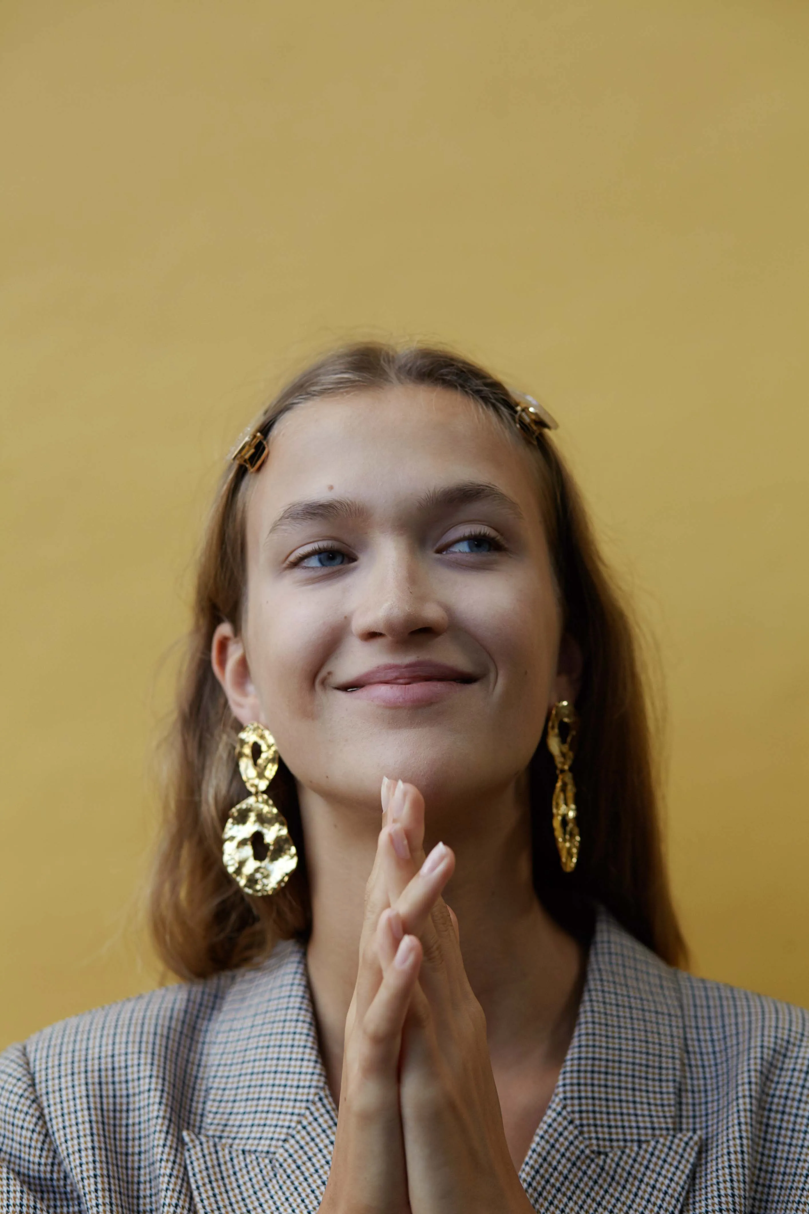 Kelly Clips in Gold Glitter