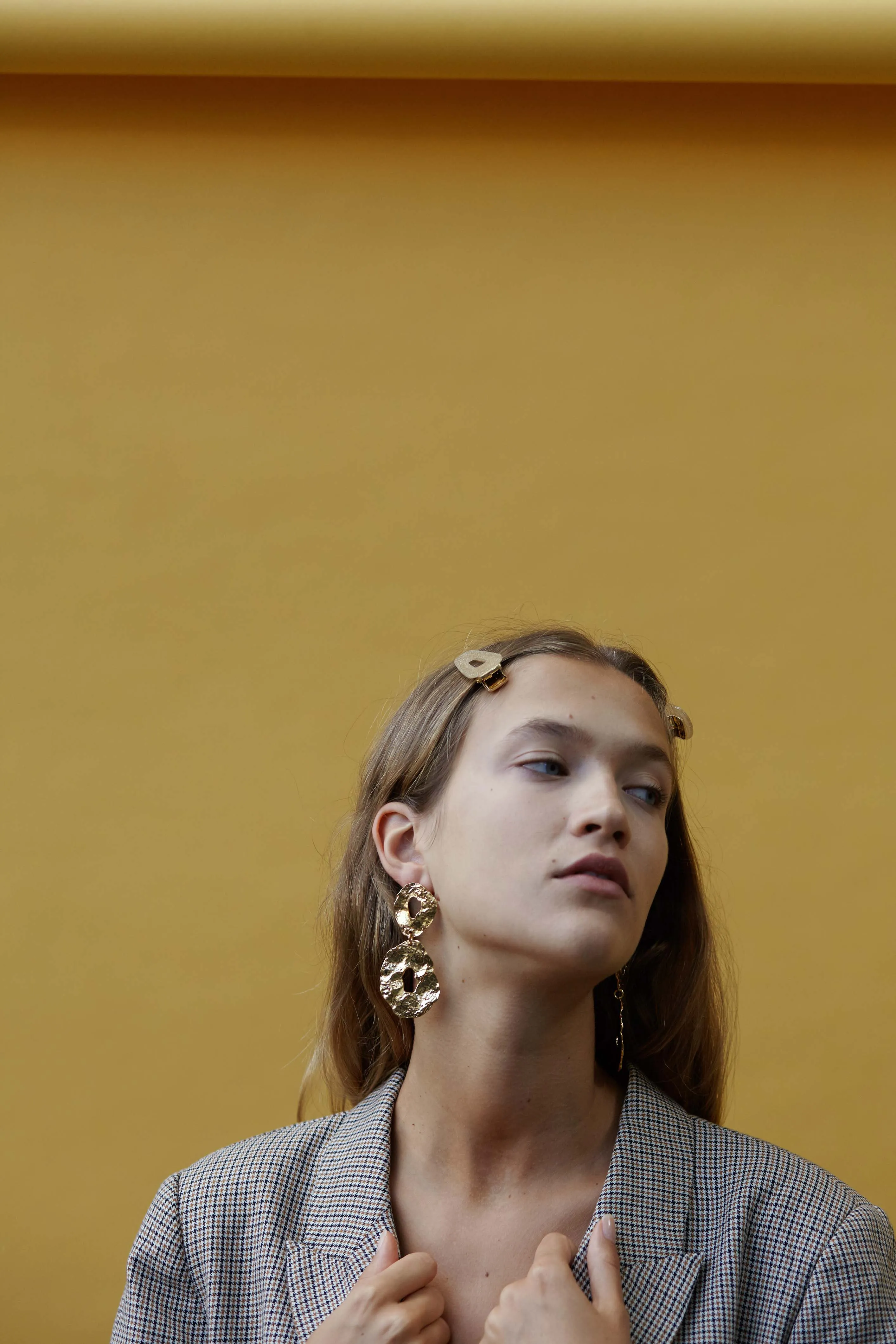 Kelly Clips in Gold Glitter