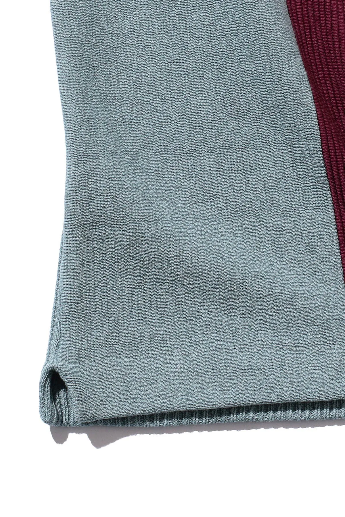 Knit Polo Stripe - Sax