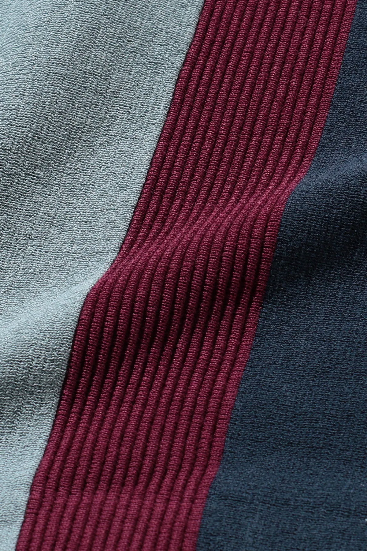 Knit Polo Stripe - Sax
