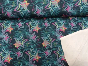Kuscheliger wamer Sweat in anthrazit mit bunten Sternen