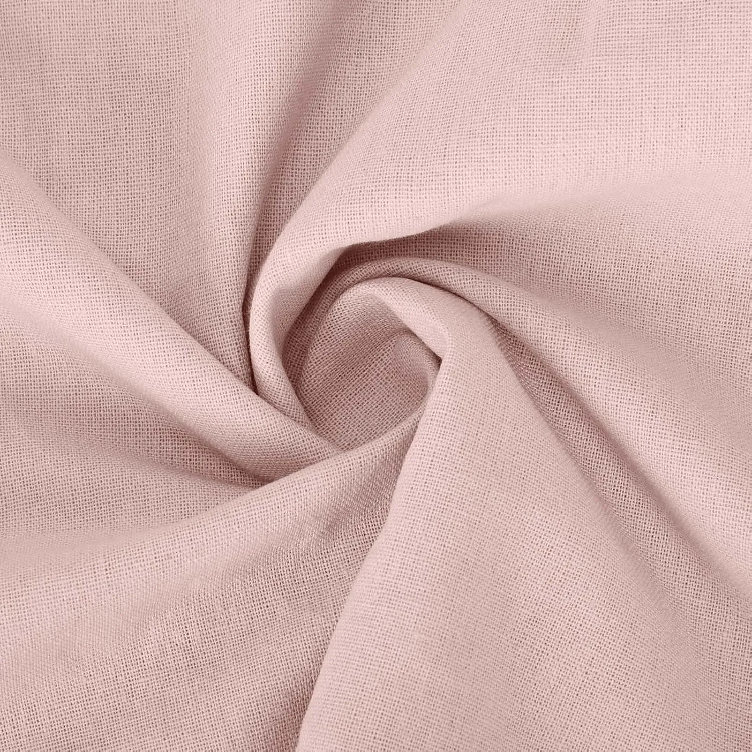 Linen Dresses for Women 2025 Loose Round Neck Short Sleeve Sundress Fashion Solid Color Pleated Summer Dress