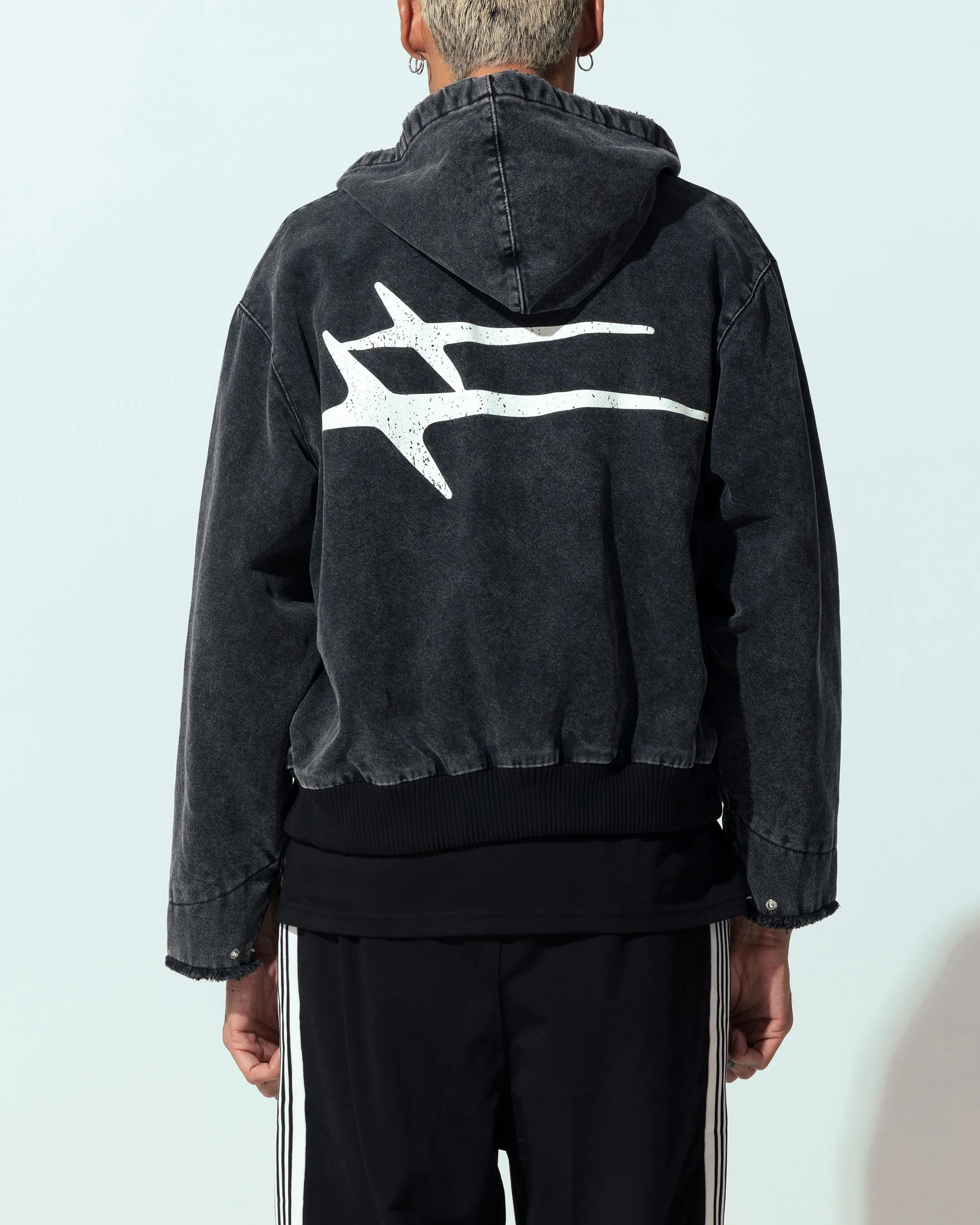 Loiter Workwear Zip Jacket Vintage Black