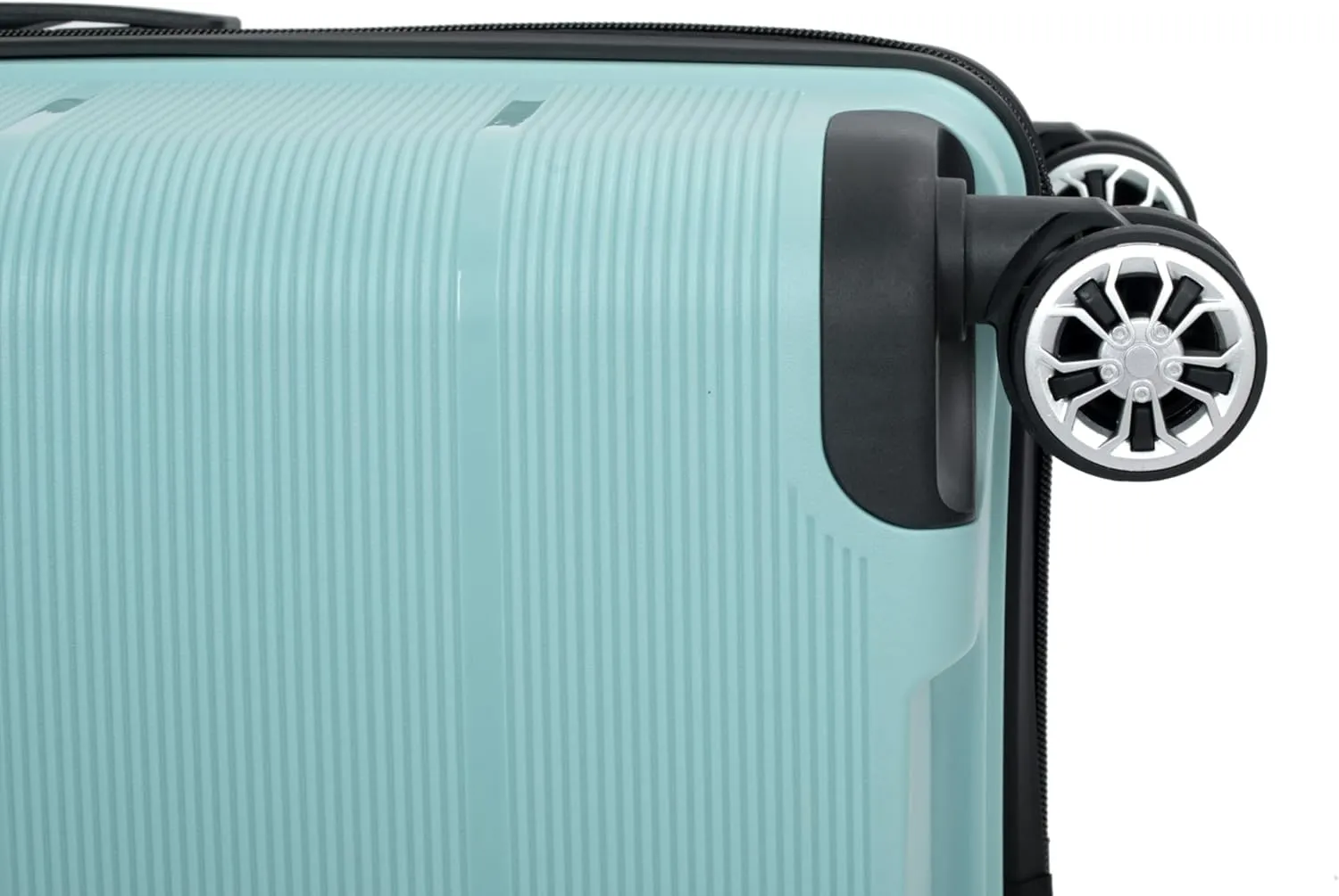 Luggage 3 Piece Sets with TSA Lock,Spinner Wheels,Carry On Hardside Travel Luggage(20"/24"/28"). (Light Green)