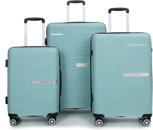 Luggage 3 Piece Sets with TSA Lock,Spinner Wheels,Carry On Hardside Travel Luggage(20"/24"/28"). (Light Green)