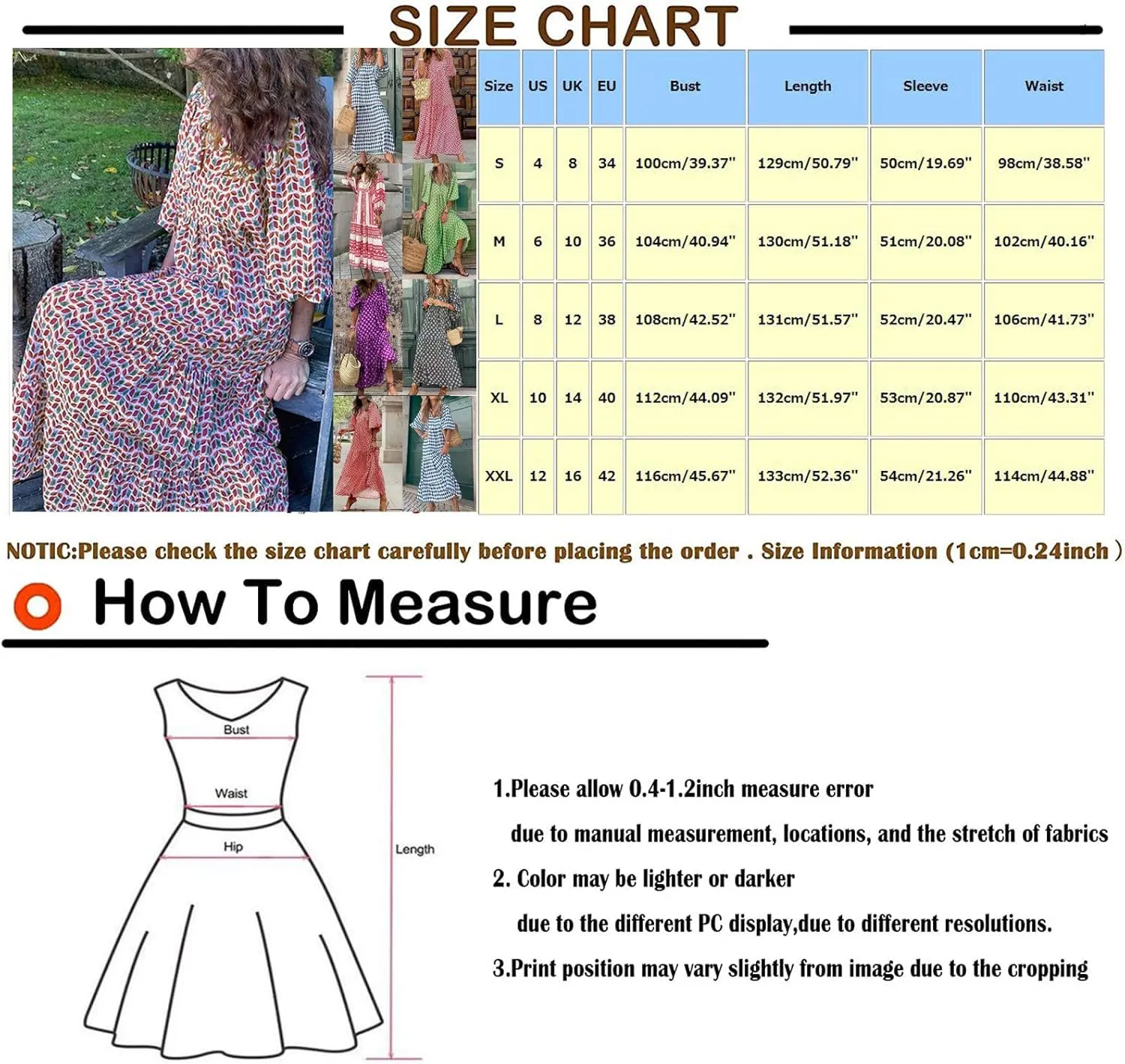 Maxi Boho Dresses for Women 2025 Casual Loose Fitting Puff Sleeve Long Flowy Dress Comfy V Neck Tiered Bohemian Dress