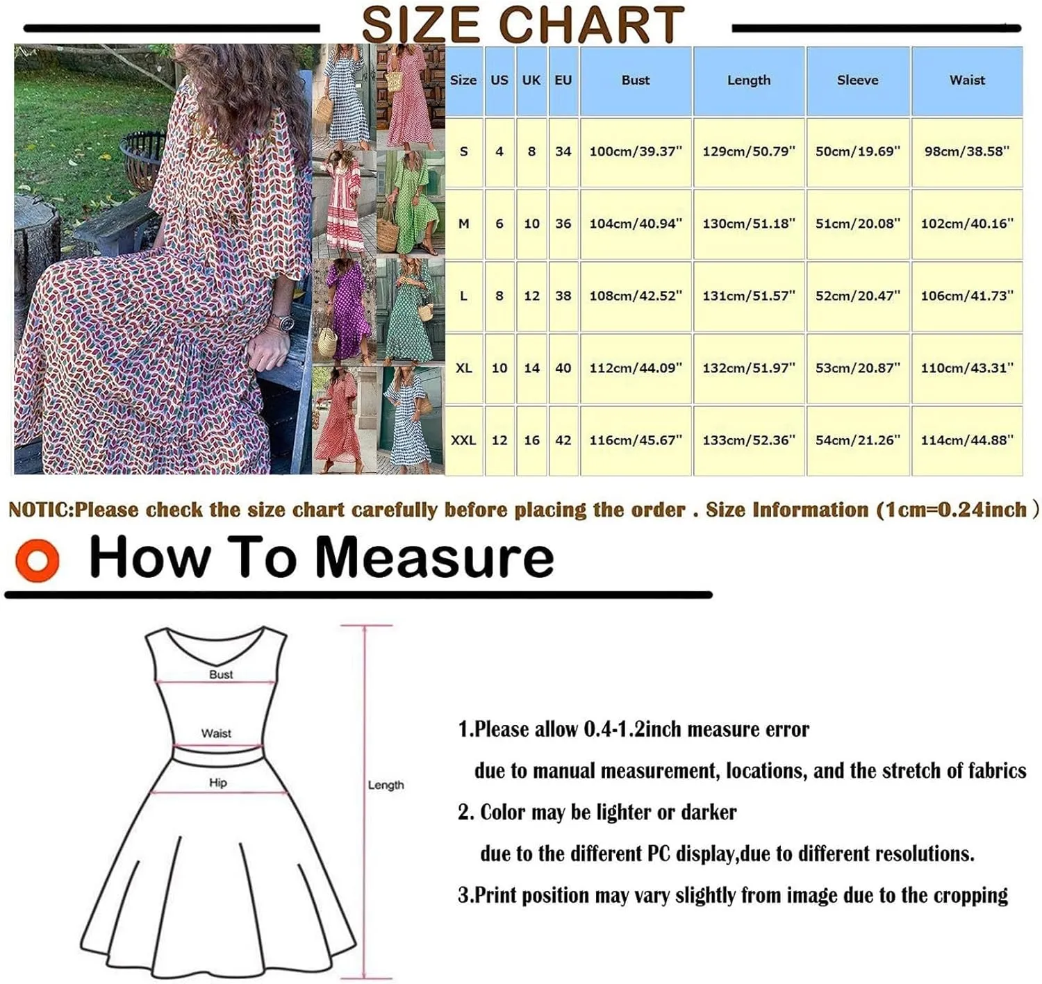 Maxi Boho Dresses for Women 2025 Casual Loose Fitting Puff Sleeve Long Flowy Dress Comfy V Neck Tiered Bohemian Dress