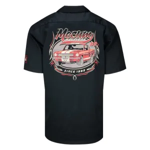 Mecum Auctions Black 1988 Throwback Button Down T-Shirt