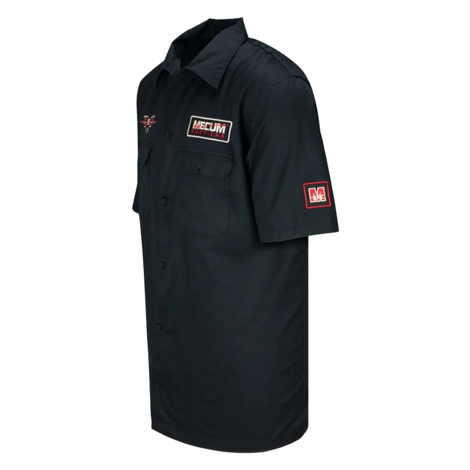 Mecum Auctions Black 1988 Throwback Button Down T-Shirt
