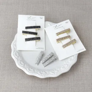 Mini Glitter Pinch Clip Set