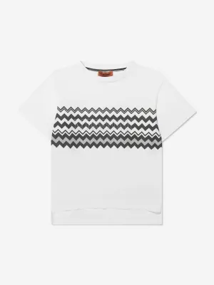Missoni Boys Zigzag T-Shirt in White