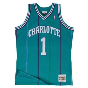 Mitchell & Ness Charlotte Hornets Muggsy Bogues Road 1992-93 Swingman Jersey Teal