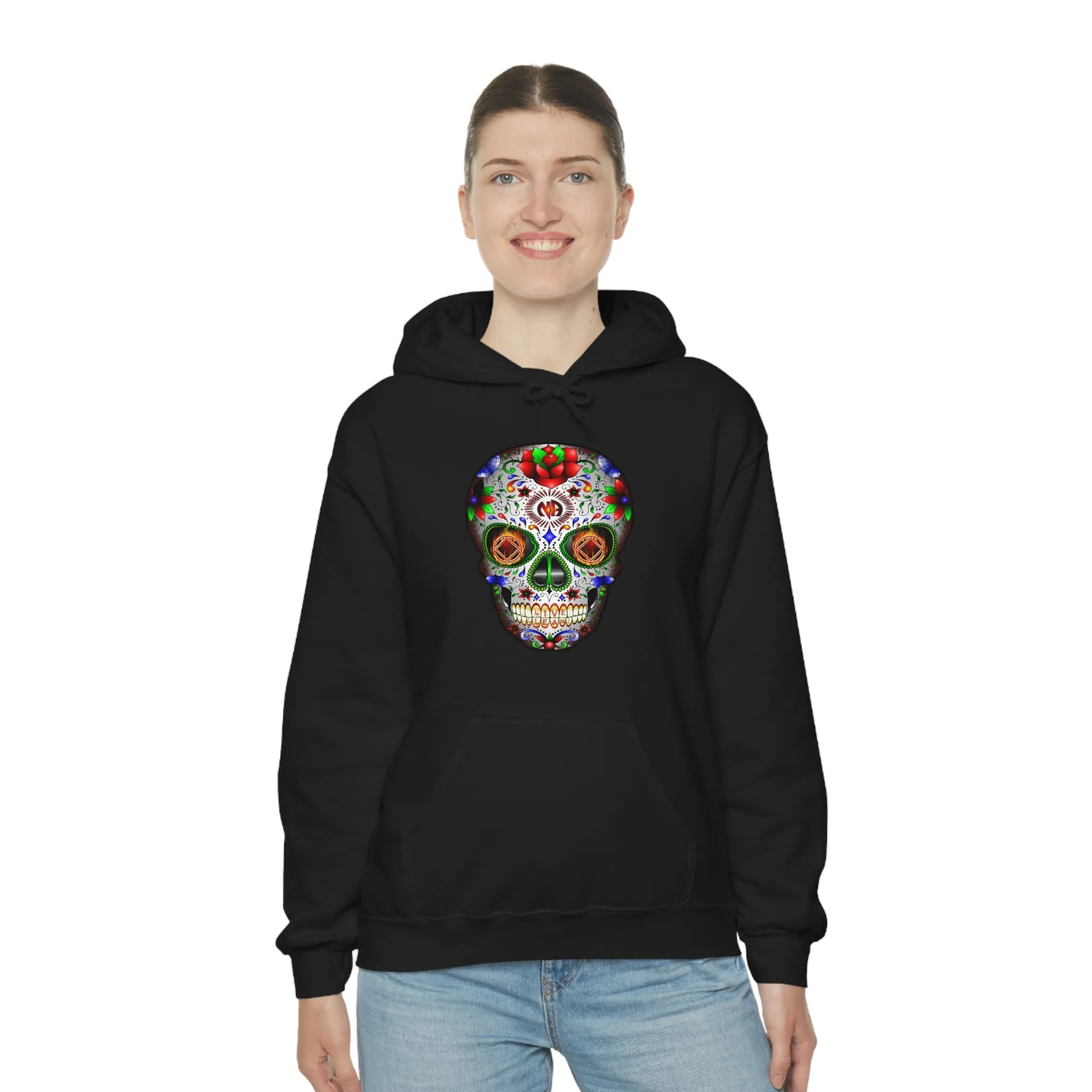 NA Sugar Skull dtg Hoodie