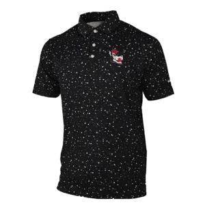 NC State Wolfpack Columbia Black Slobbering Wolf Windy Path Polo