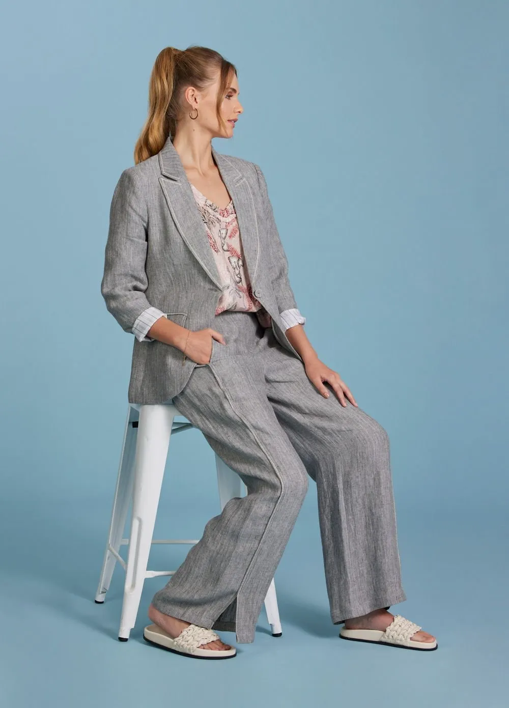 Oasis Blazer | Charcoal