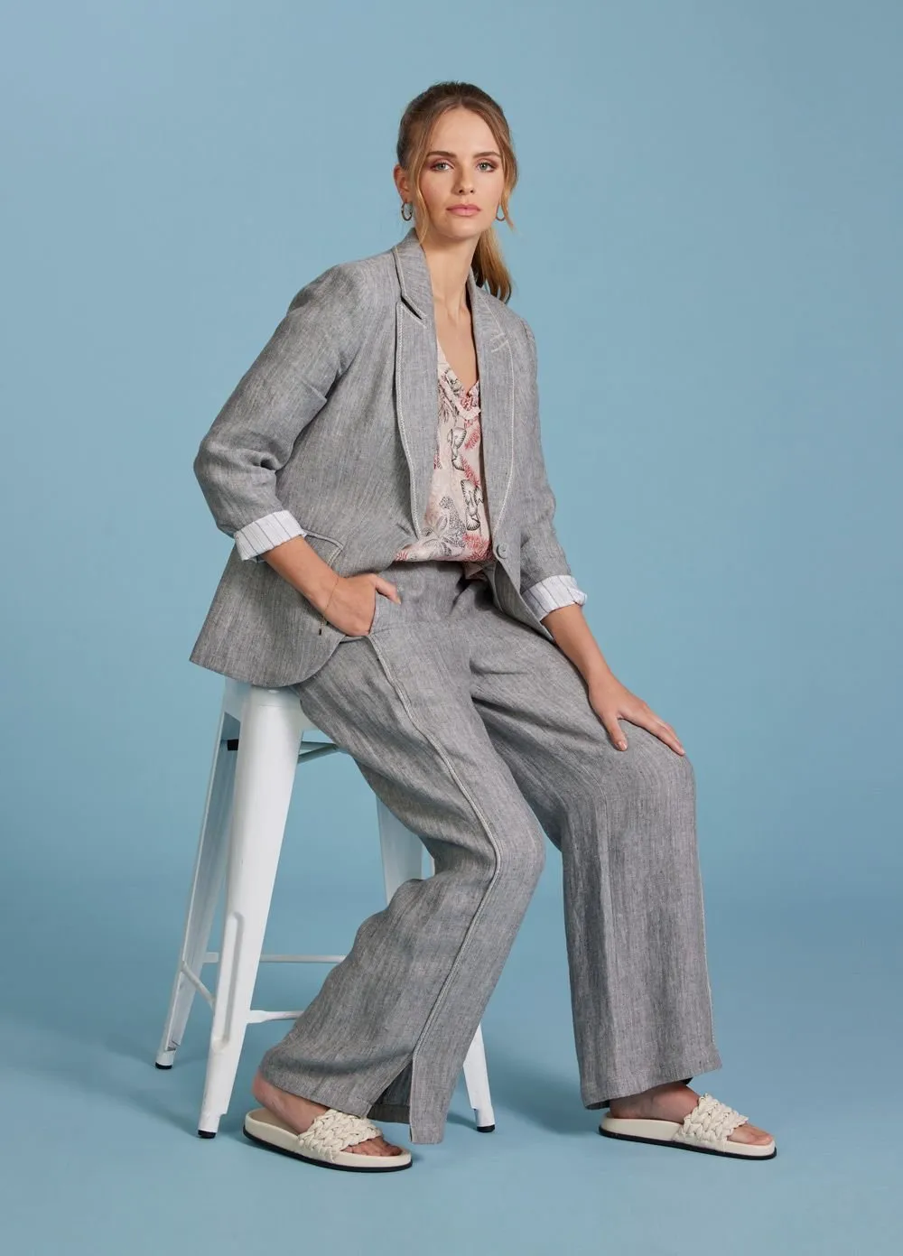 Oasis Blazer | Charcoal