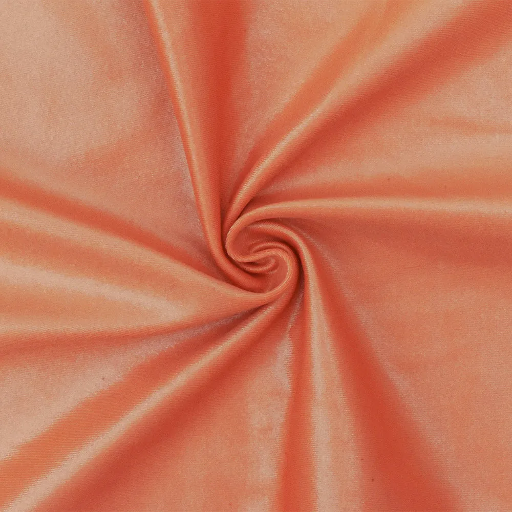 Orange Famous Maker Nylon Spandex Satin Tricot Swimwear Knit Fabric