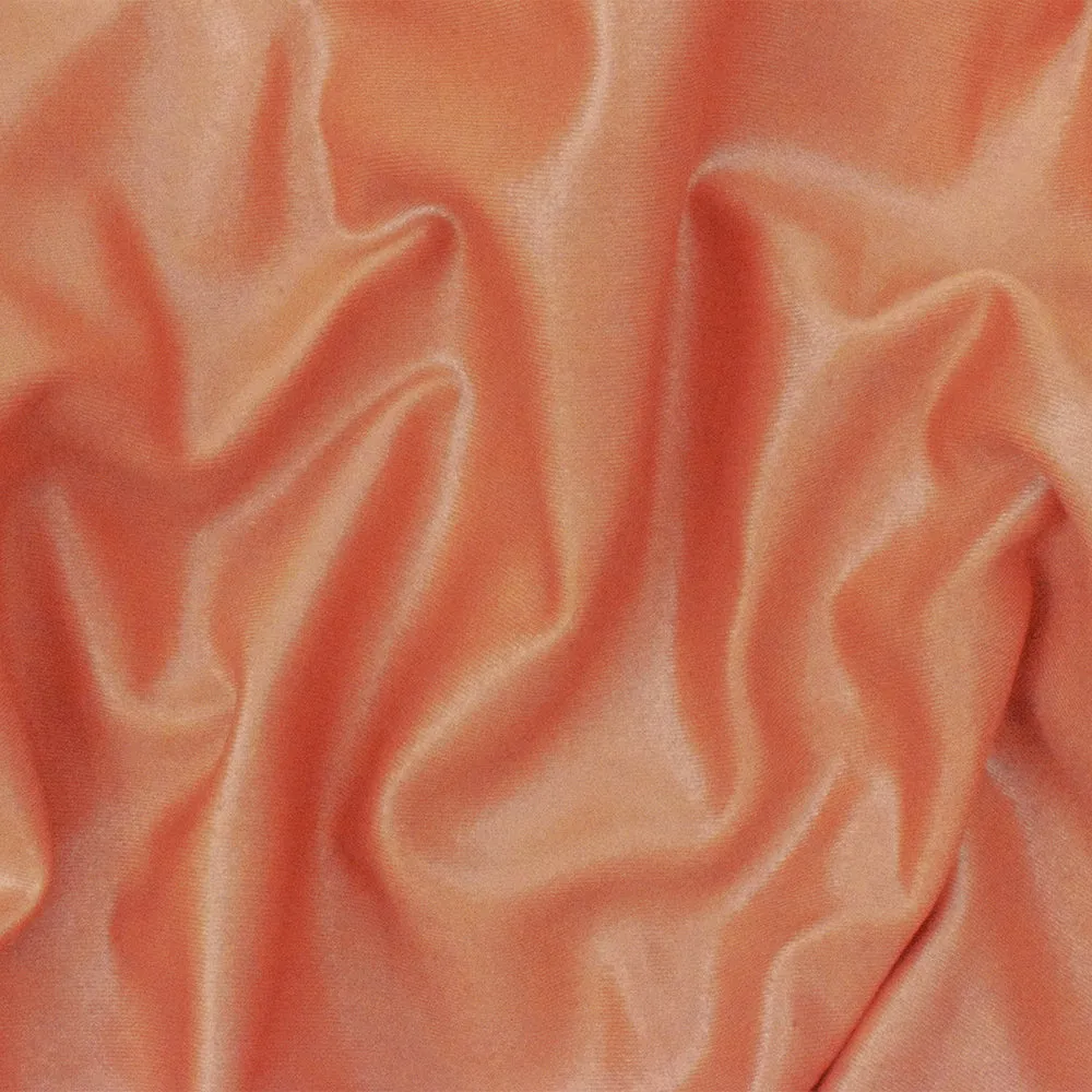 Orange Famous Maker Nylon Spandex Satin Tricot Swimwear Knit Fabric