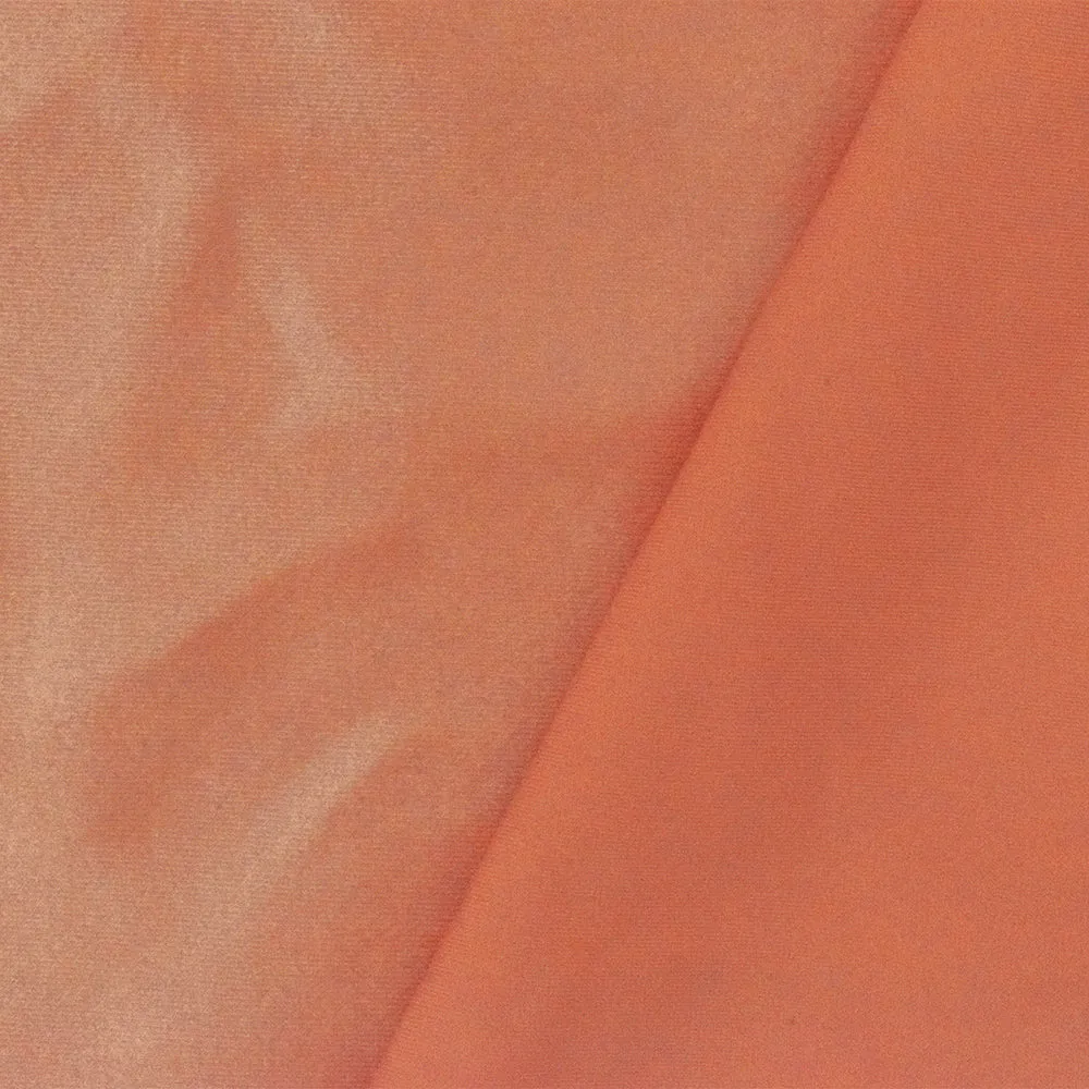 Orange Famous Maker Nylon Spandex Satin Tricot Swimwear Knit Fabric