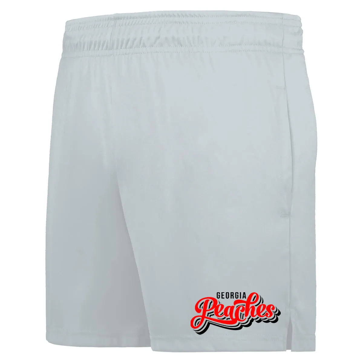 Peaches - Georgia Peaches Script Stacked Retro - Ladies Momentum Shorts (223722)