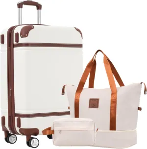 Perfect for Maintenence and Lightweight Travel: Luggage Set with Spinner Wheels