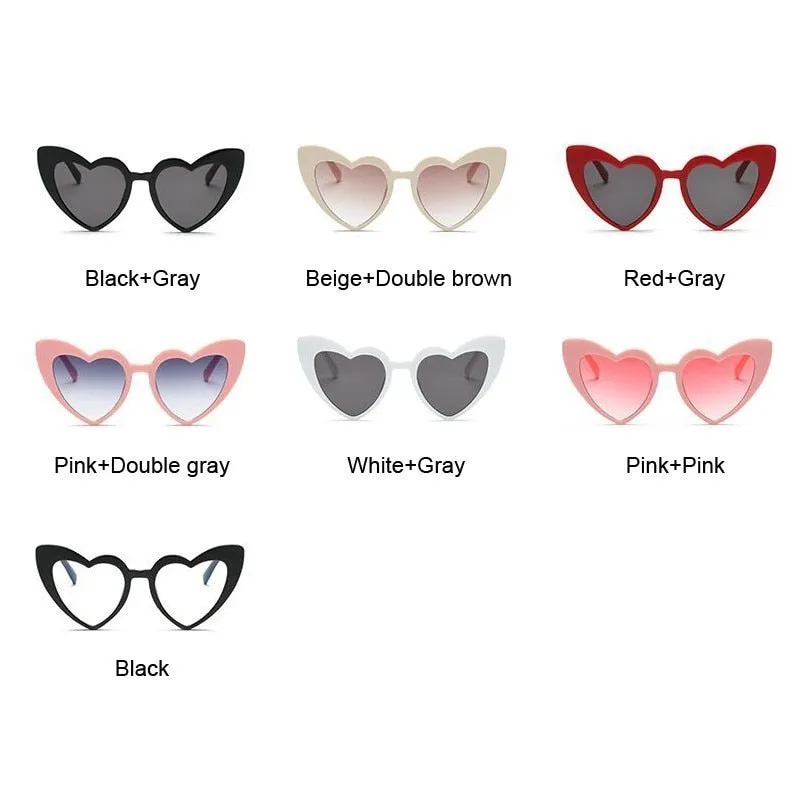 Pink Heart Brand Chic Sunglasses