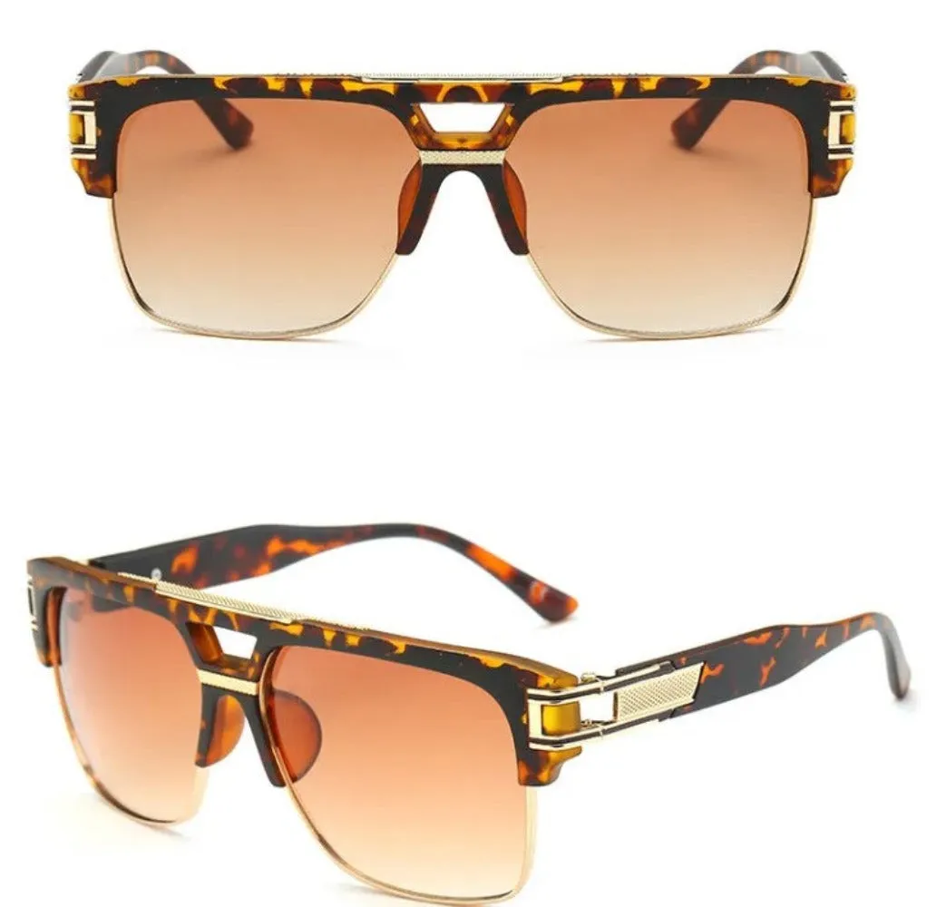 Retro Vintage 80s 90s Classic Pimp Rapper Gangsta Men's Victor Sunglasses
