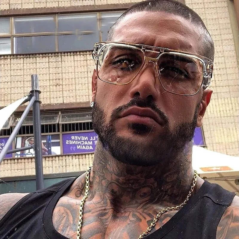 Retro Vintage 80s 90s Classic Pimp Rapper Gangsta Men's Victor Sunglasses