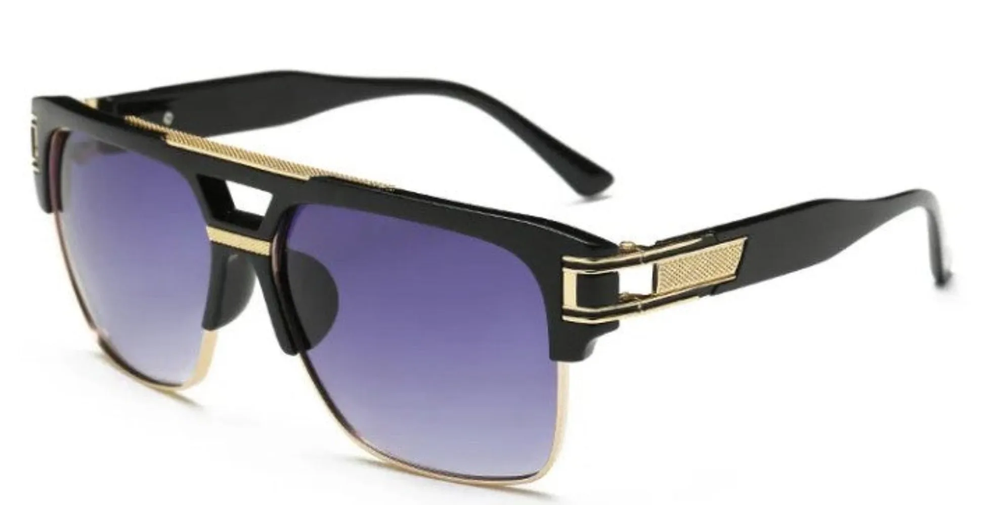 Retro Vintage 80s 90s Classic Pimp Rapper Gangsta Men's Victor Sunglasses