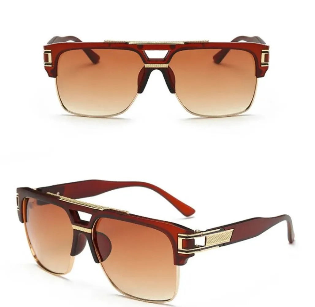 Retro Vintage 80s 90s Classic Pimp Rapper Gangsta Men's Victor Sunglasses