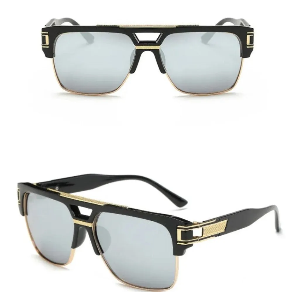 Retro Vintage 80s 90s Classic Pimp Rapper Gangsta Men's Victor Sunglasses